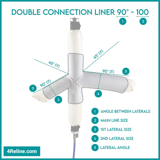 Double Connection Liner 90° - 100