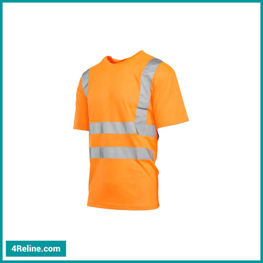 T-Shirt with Fixed Reflective Tape, Hi-Vis