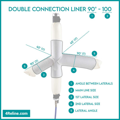 Double Connection Liner 90° - 100
