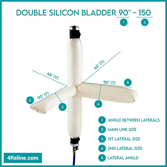 Double Silicon Bladder 90° - 150