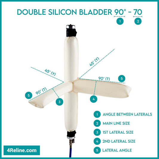 Double Silicon Bladder 90° - 70