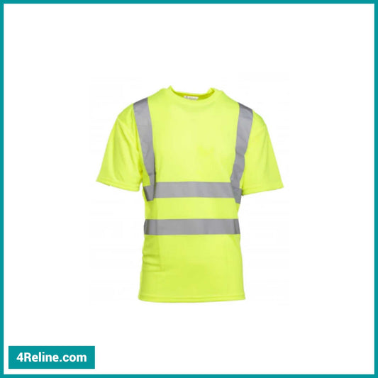 T-Shirt with Fixed Reflective Tape, Hi-Vis