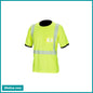 T-Shirt with ID Pocket and Segmented Reflective Tape, Hi-Vis