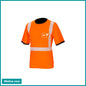 T-Shirt with ID Pocket and Segmented Reflective Tape, Hi-Vis