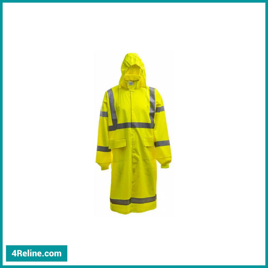 Long PVC Raincoat, Non-Rustling