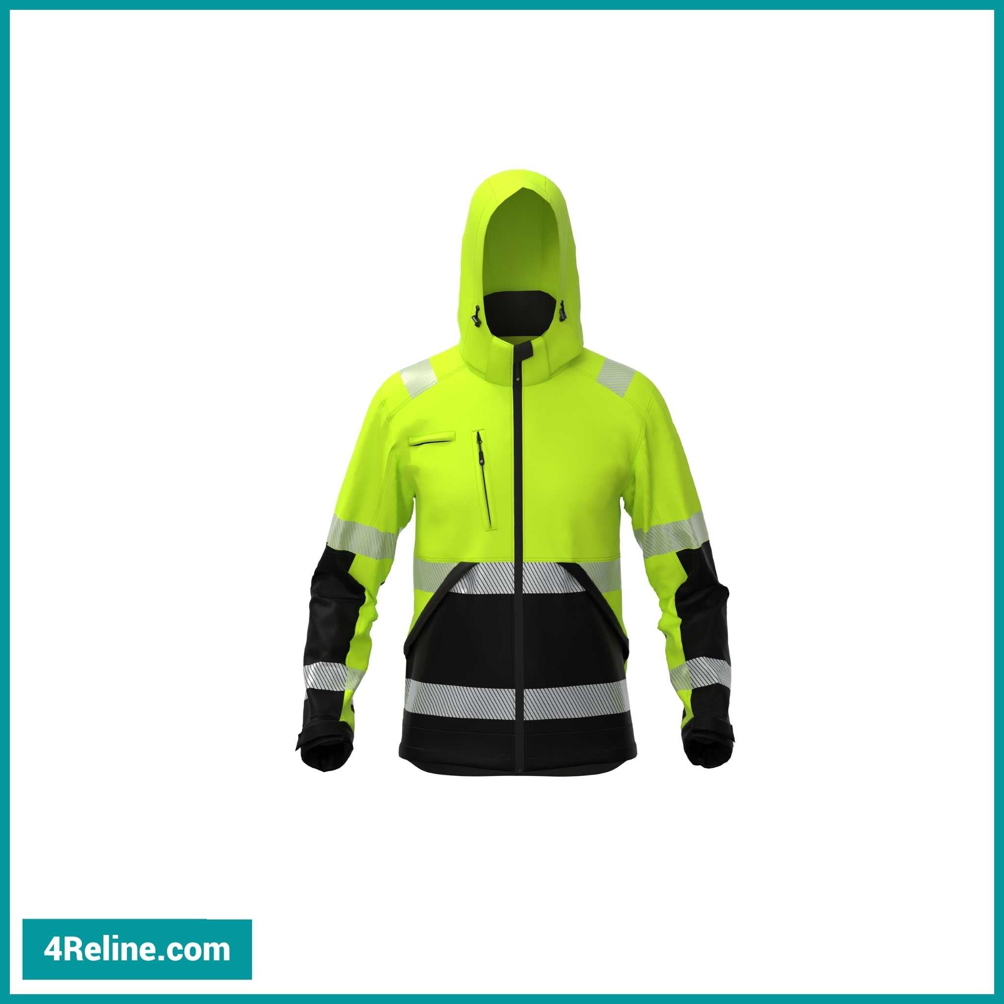 VALENCIA Hi-Vis Softshell Winter Jacket | Insulated, Waterproof ...